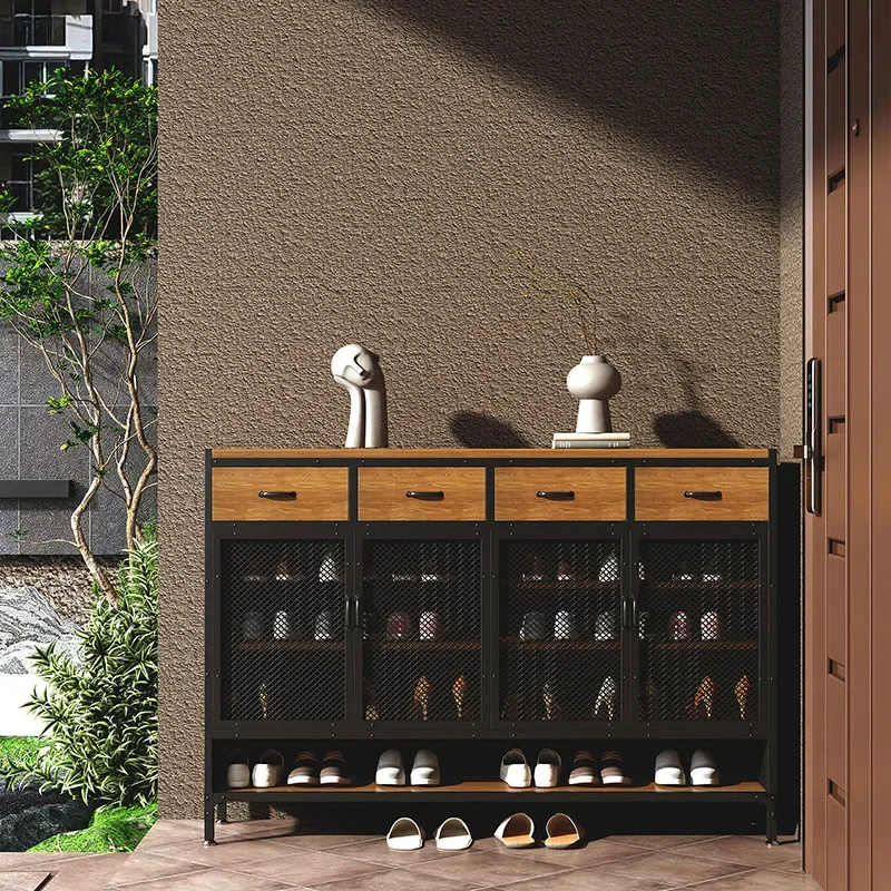 خزائن الأحذية السوداء للمدخل، أرفف حديثة لغرفة المعيشة، خزائن أحذية متنقلة للنوم، منظمات أثاث منزلي من Zapatera Organizador