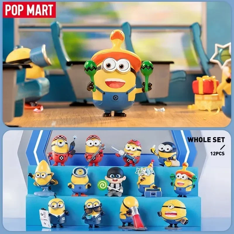 POP MART Universal Despicable Me 4-Serie Echte Blind Box Mystery Box Guess Bag Spielzeug Puppe Niedliche Anime-Figur Desktop