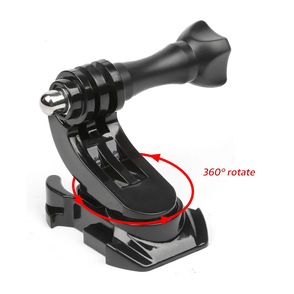 J kait adaptor dudukan 360 derajat putar cepat rilis untuk GoPro Hero 12 11 8 7 9 10 SJCAM C300 C200 C100 Xiaomi yi 4k aksesoris