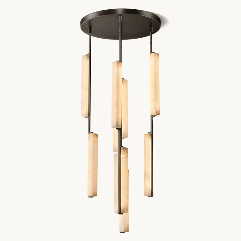 

！@Modern Custom LED Alabaster Crystal Chandelier Home Hotel Villa Room Light Furniture Luxury Art Ceiling Chandelier