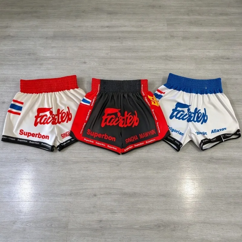 Men Kid New Boxing Shorts, Fighting Sanda Training, Quick Drying Sports Shorts, Muay Thai Shorts