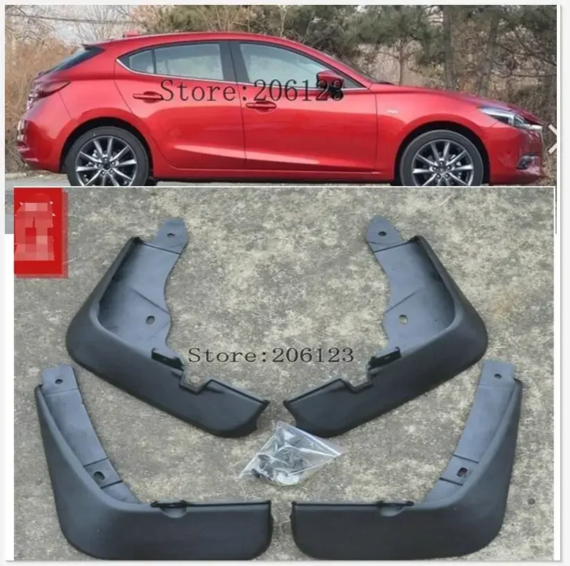 

Set Car Mud Flaps For Mazda 3 (BM) Axela Hatch Hatchback 2014 2015 2016 2017 Mudflaps Splash Guards Mud Flap Mudguards Fender