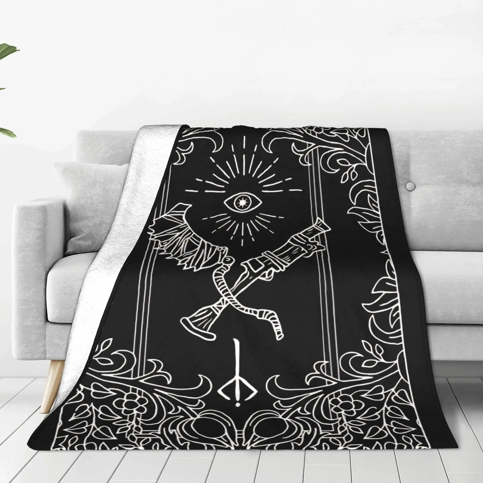 1PC Home Cute Room Decor Dark Fantasy Gothic Creature Blanket Throw Blanket Bloodborne Novelty Warm Blanket All Season