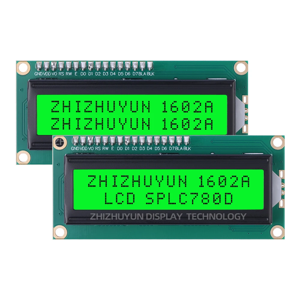 LCM1602A IIC Adapter Board Orange Light Black Characters LCD Screen Module PCF8574T PCF8574 I1C12C Interface 5V