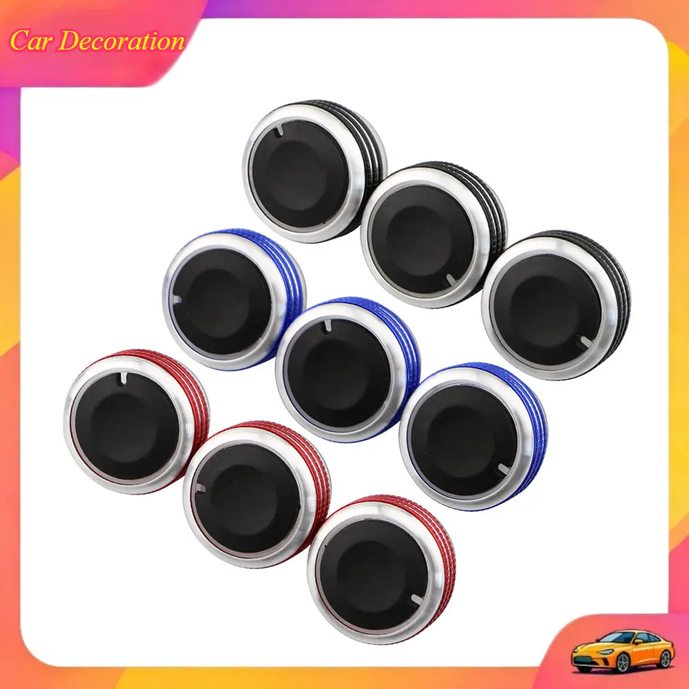 Manopole di controllo del riscaldatore A/C in lega di alluminio da 3 pezzi per Mazda 3 M3 2004-2013 Accessori per pulsanti interruttore aria condizionata per auto