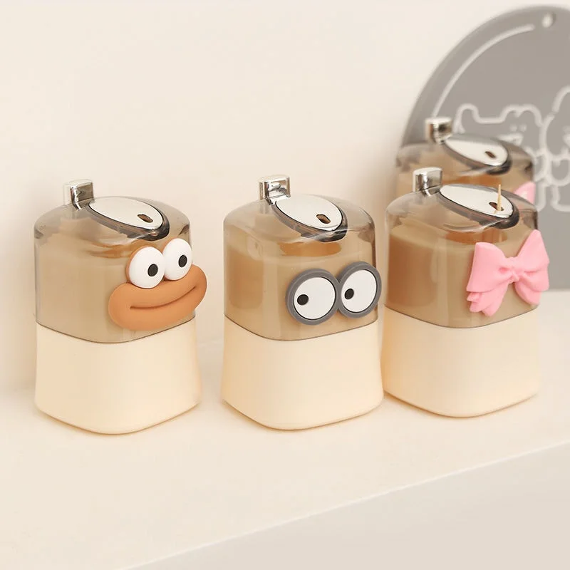 

Creative Cartoon Toothpick Holder Home Storage High Aesthetic Value Personalized Creamy Style Luxury Restaurant Toothpick Tube