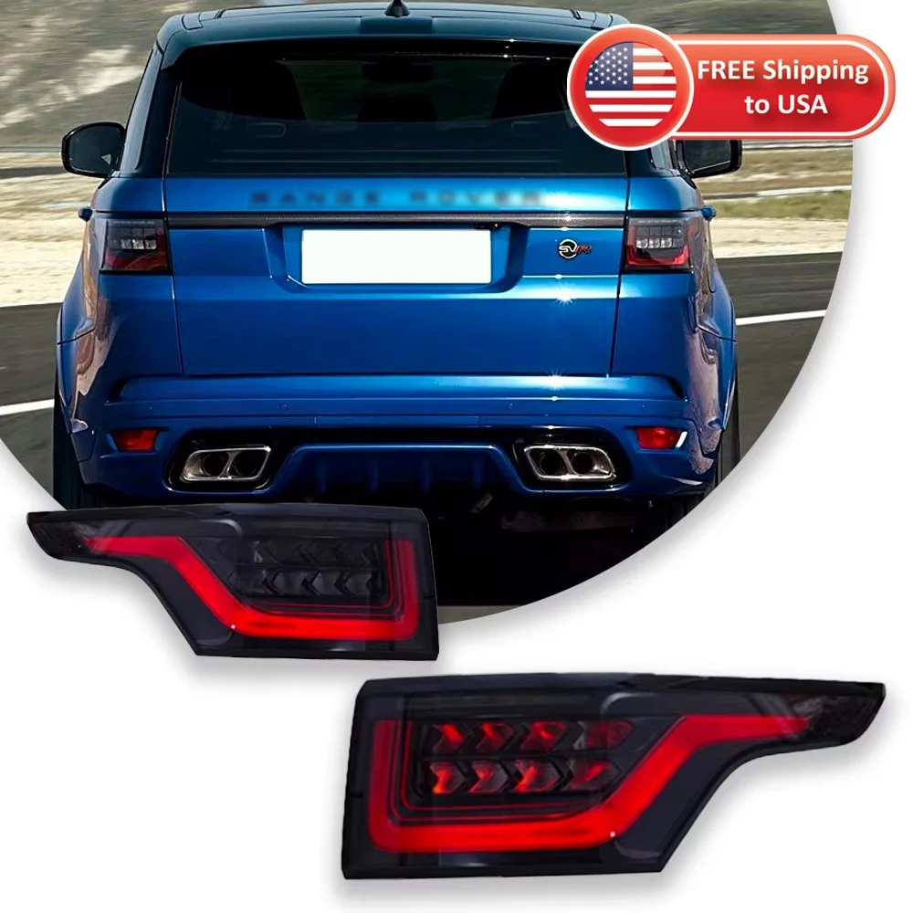 Car Taillights For Land Rover Range Rover Sport Taillight Full LED Rear Lamp 2014-2017 Upgrade New Style Plug Play 2PCS