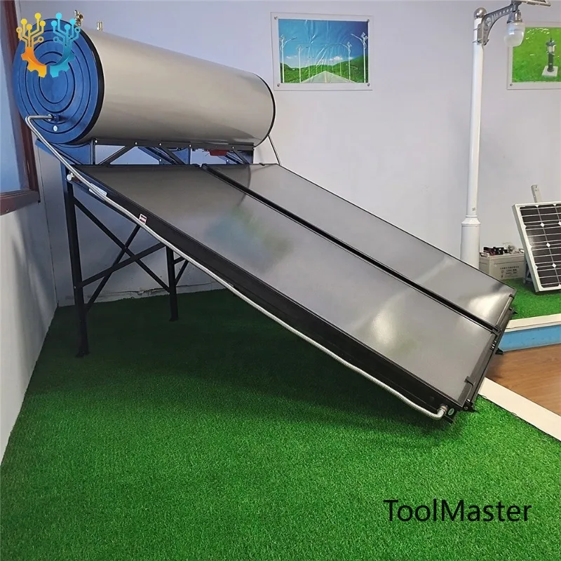 

【2026】 100L-300L Flat Panel Solar Water Heater System Pressurized Solar Tank Complete Kit For Family Hotel Use
