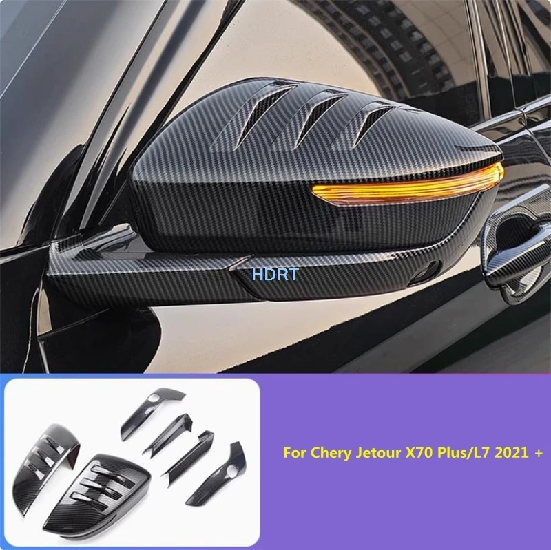 For Chery Jetour X70 Plus/L7 2021 + Rear View Side Mirror Cover Reverse Mirror Reflective Mirror Trim Car Styling Accessories