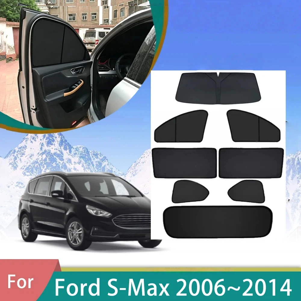 For Ford S-Max MK1 Smax S max 2006~2014 2013 Window Curtains Sunshade Shading Privacy Shading Visor Car Auto Part Acces