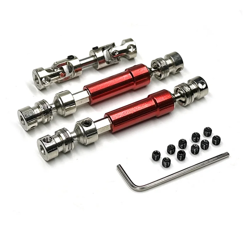 3 piezas de eje de transmisión de metal CVD eje de transmisión para MN128 MN86 MN86S MN86K MN86KS MN G500 1/12 RC accesorios de piezas de actualización de coche, 1