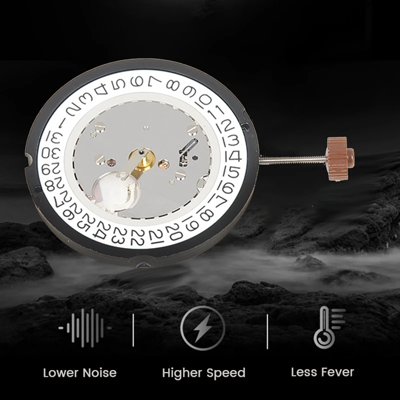 515 Movement Replacement Quartz Watch Movement Chronograph Watch Parts For Ronda 515 Movement (Crown At 3)