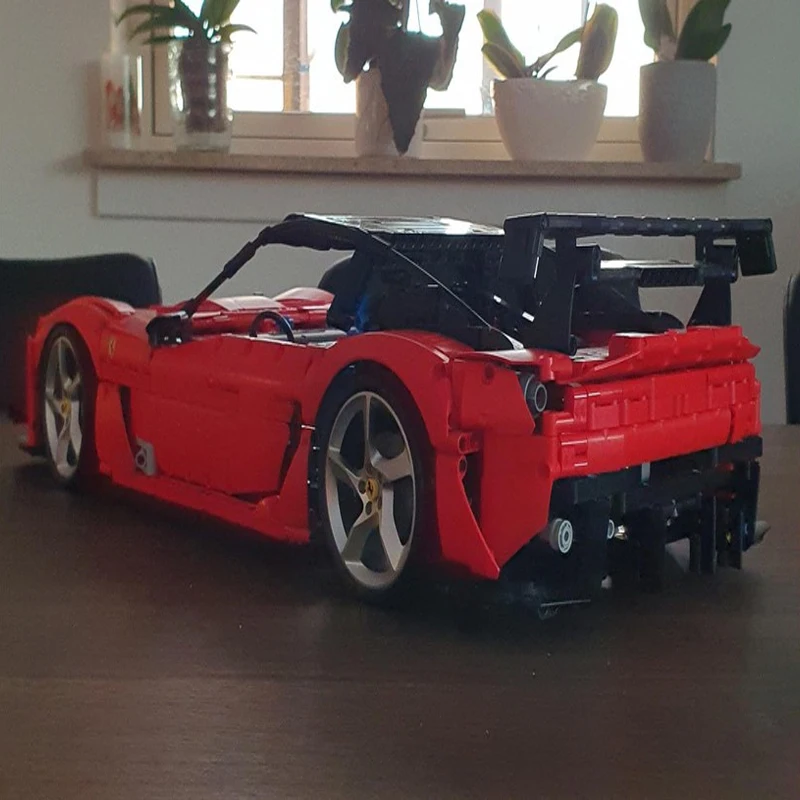 MOC-184900 Challenger 599XX Evo Hypercar, modelo de coche de carreras, bloques de construcción, juguete de montaje, regalos de cumpleaños para niños