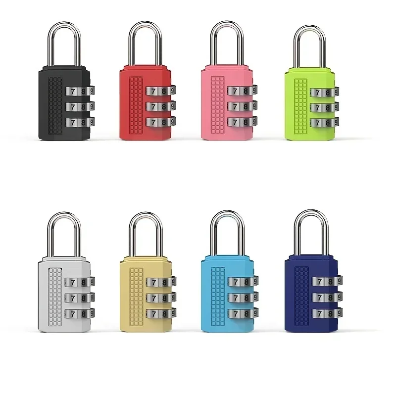 

Suitcase Locks Combination Lock Luggage Luggage Box Password Padlock Three Gym Club Cabinet Padlock Safety Traveler Bag