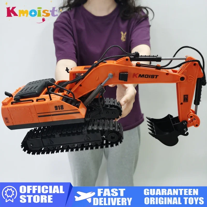 1/20 RC Car 2.4G Remote Control Excavator Construction Engineering Vehicle With 680 Degree Rotation Model Toys for Boys Kid Gift