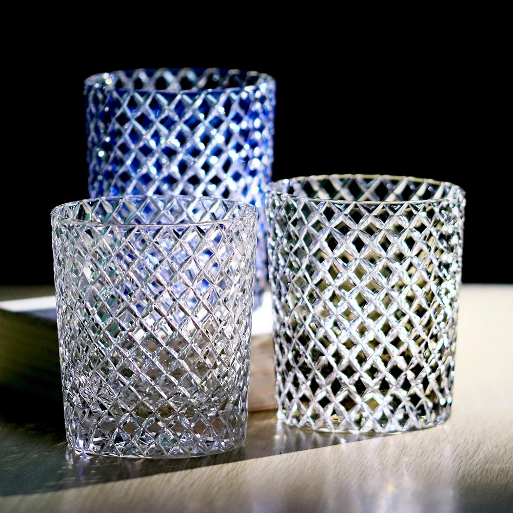 24% Pbo Lead Crystal Whiskey Glass Hand Cut Edo Kiriko Craft Luxury Whisky Tumbler Cup  250ml Gift For Men