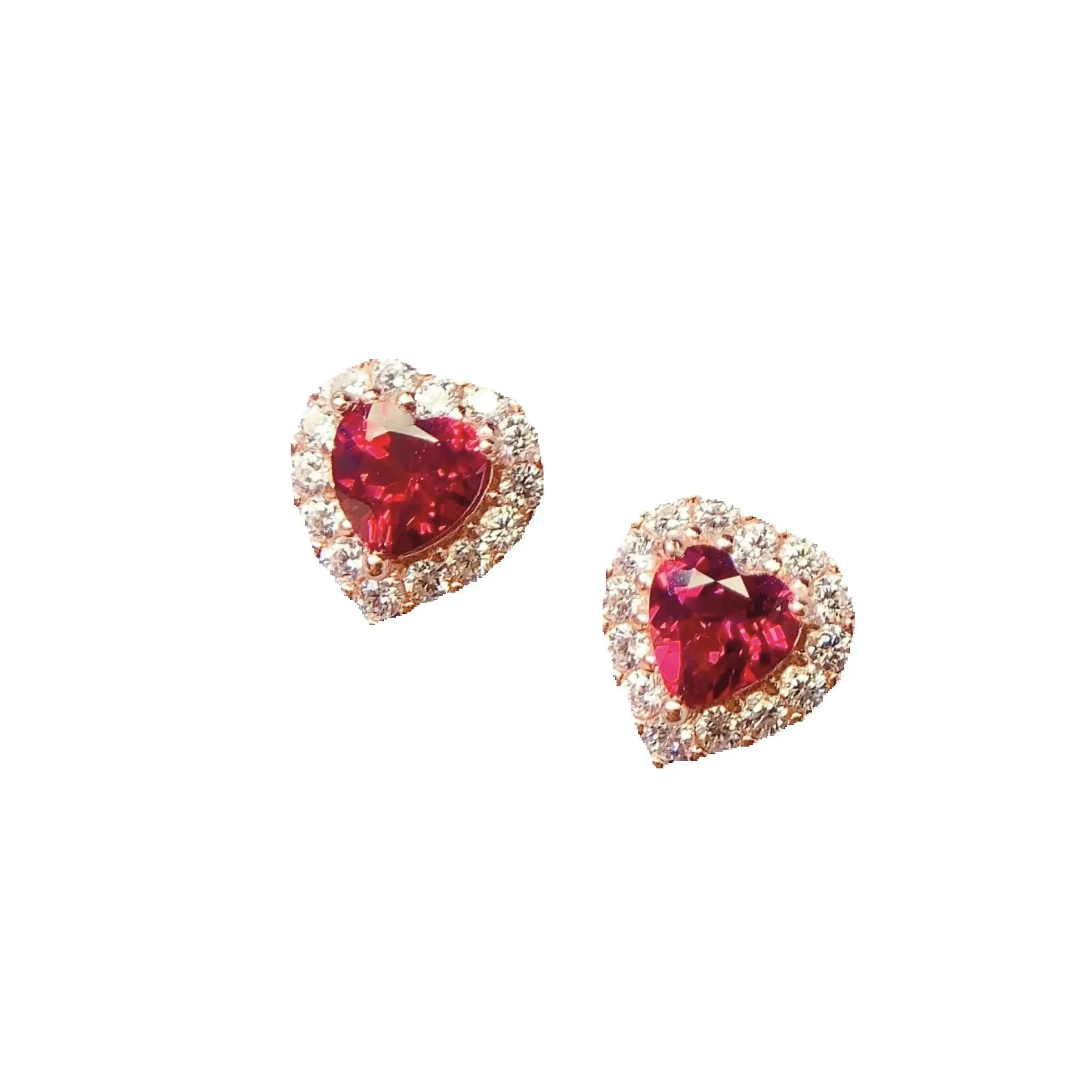 

SHILOVEM 925 sterling silver Garnet Stud Earrings New Birthday Christmas Gift Fashion Wholesale Women 5mm le050538agts