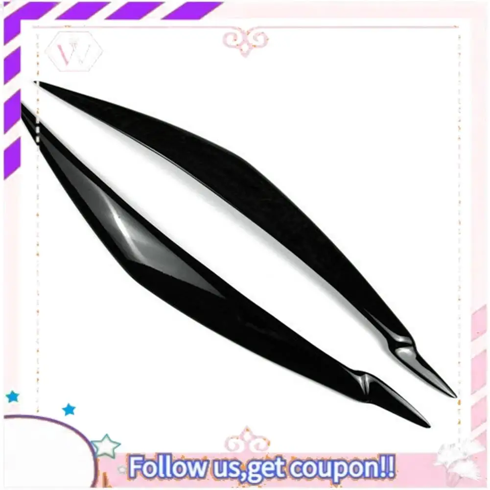 

Easy To Use For BMW E71 X6 2008-2015 E70 X5M 2006-2013 Car Gloss Black Headlights Eyebrow Eyelid Trim Cover Sticker Resin