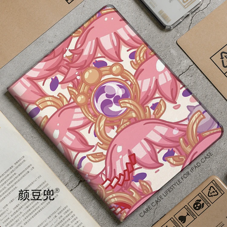 

Yae Miko Anime Genshin Impact For iPad Air 45 Mini 5 6 Case Luxury Silicone For Pro 12.9 11 For iPad 10th Protective Air 13 2025