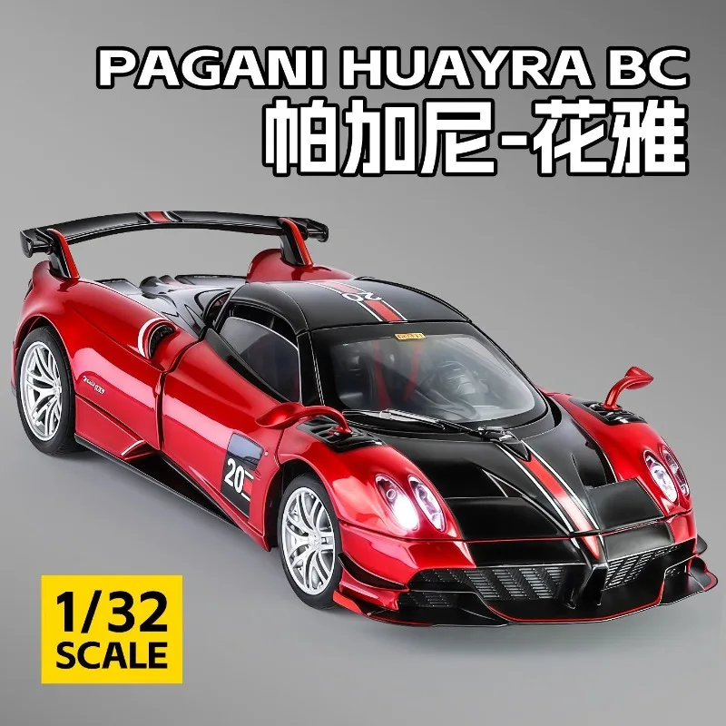 

1:32 Scale Pagani Huayra BC Diecast Alloy Supercar Model Sport Car with Openable Doors for Collection Gift Home Decor Ornament