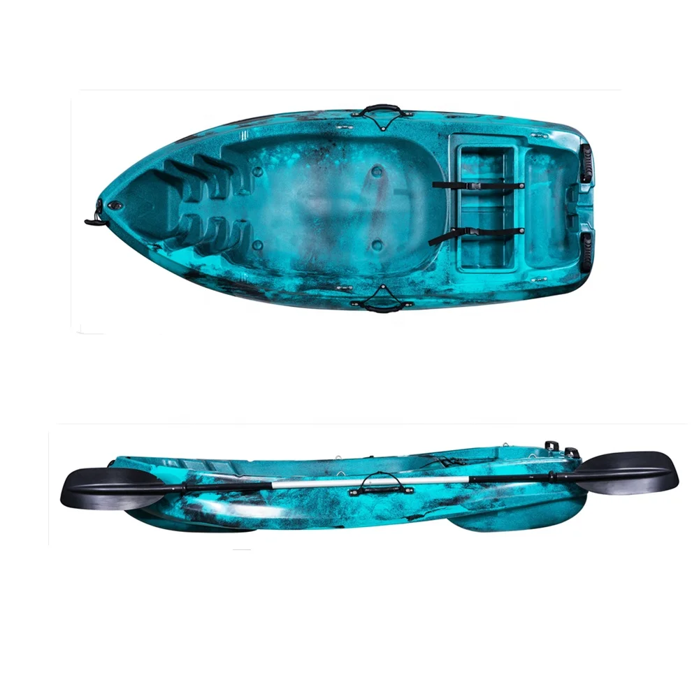 LSF2Meter قوارب الكاياك لصيد الأسماك، قارب صفيد منفرد محمول للبالغين، زورق تجديف يدوي خفيف الوزن لنهر البحيرة والرياضات المائية الخارجية