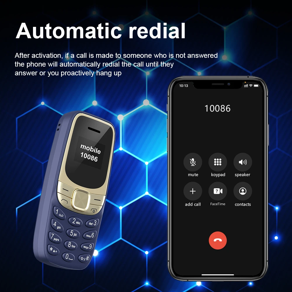 SERVO BM35 Mini Mobile Phone  2G GSM Wireless Dialer Dual SIM  Magic Voice Alarm Clock Blacklist Automatic Call Record Cellphone