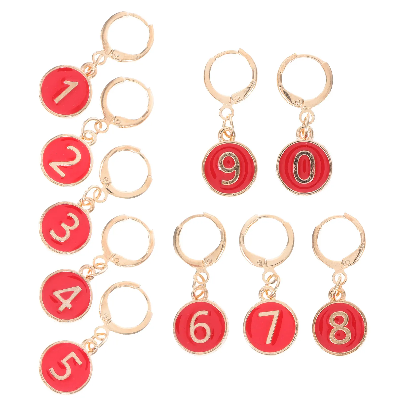 丸い金属製のステッチマーカー 合金製 かぎ針編み ニット用リング 丸いホルダーリング