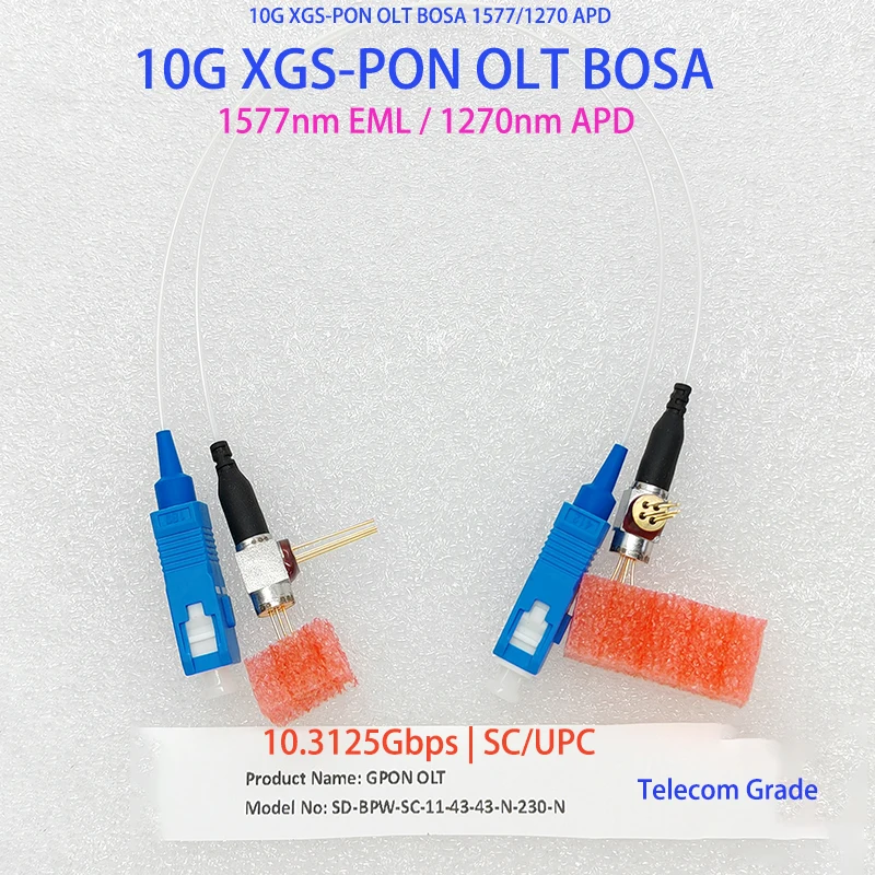 

GPON OLT BOSA 2.5G Tx1490nm/1.25G Rx1310nm SC/UPC Transceiver Telecom Equipment FTTR/FTTH High Sensitivity Low Dark Current RoHS