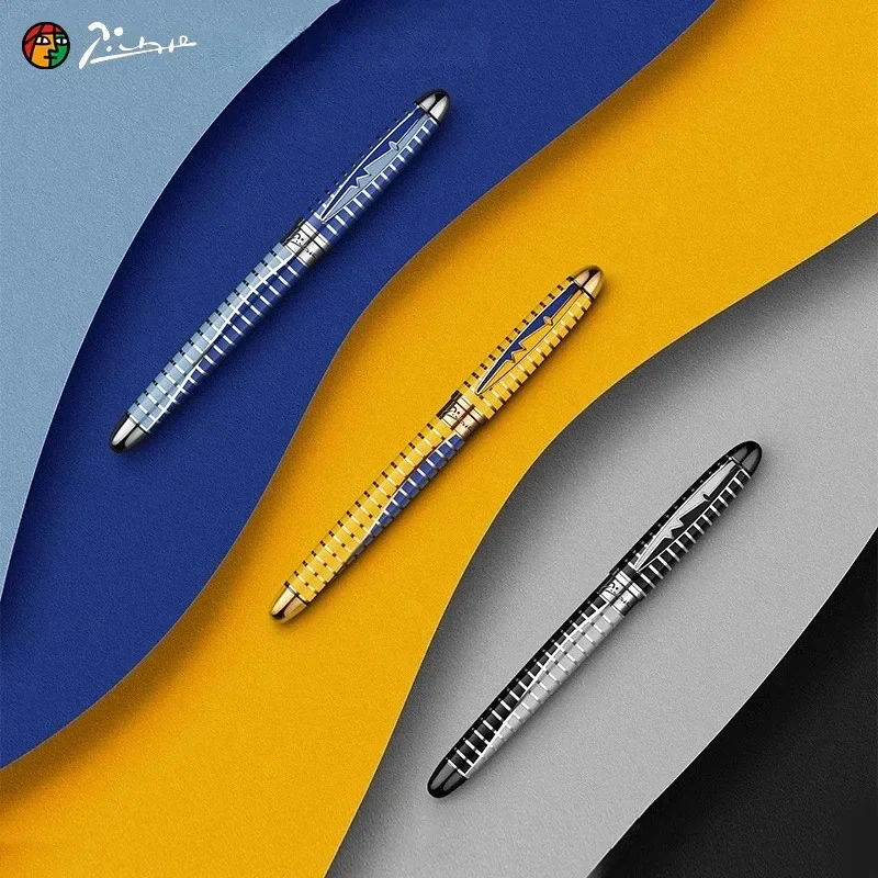 Pimio 81 Series Fountain Pen 10K Gold Fine Nib High end Luxury Business Pen Gift Stationery PK JINHAO Office School Supplies