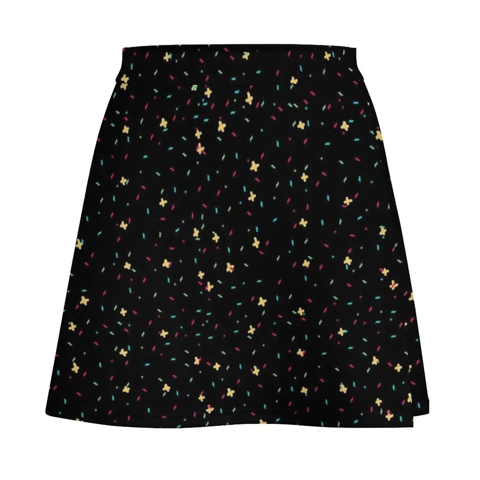 Confetti - black Mini Skirt korean ladies summer night club outfit clothes for woman Mini Skirt