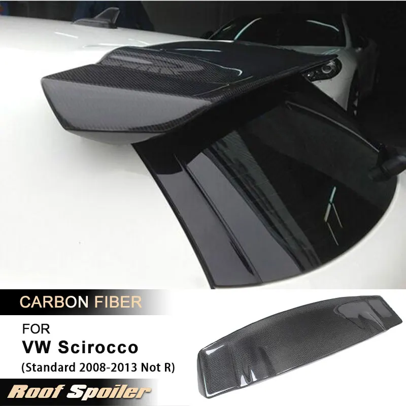 

Car Rear Roof Spoiler Wings for VW Scirocco Standard 2008-2013 Not R Racing Rear Spoiler Roof Wing Lip Body Kit Carbon Fiber FRP