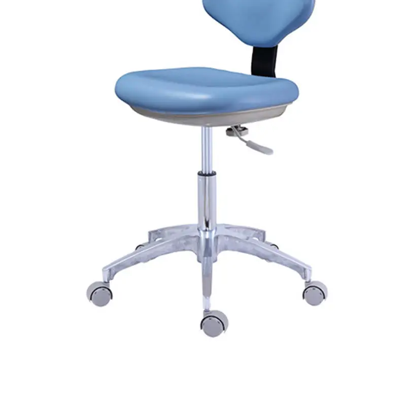 Hydraulic Saddle Stool Office Chair with Backrest Rolling Adjustable Height for Clinic Dentist Spa Massage Medical Salons Studio