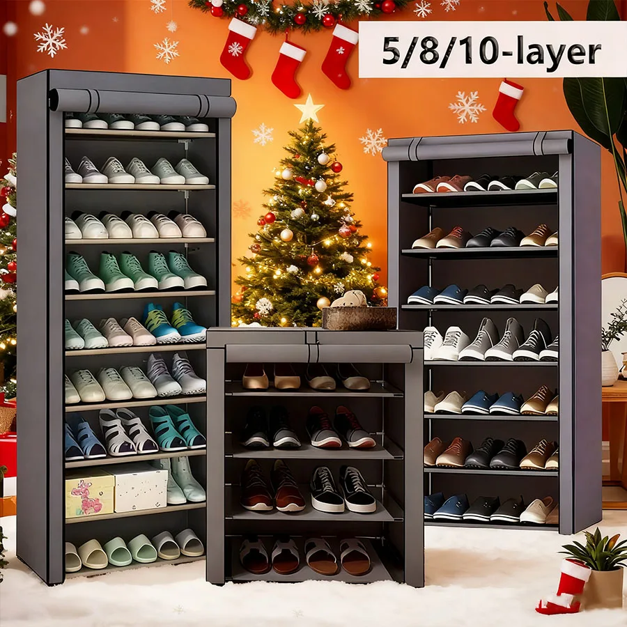 Portable Multi Layer Shoe Storage Cabinet Rack