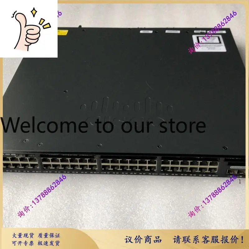 

Коммутатор WS-C3650-48PS-L с 48 портами Gigabit POE и 4 оптическими портами Gigabit Uplink для управления сетью