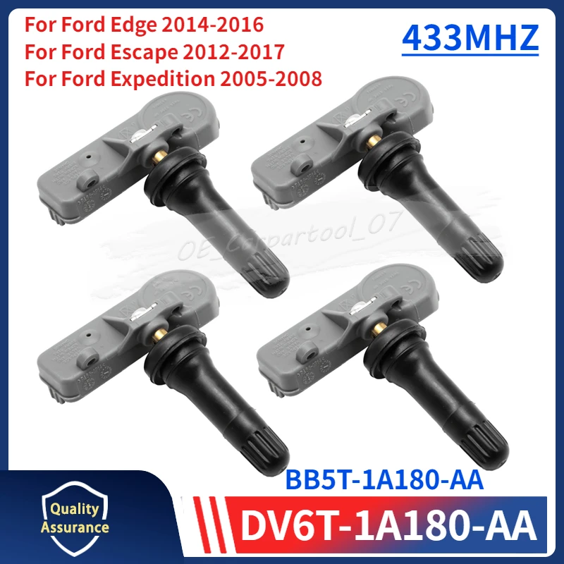

Датчик давления в шинах TPMS 433 МГц DV6T-1A180-AA BB5T-1A180-AA для Ford Edge, Escape, Explorer, F-150, F-серии, Lincoln Navigator, 4 шт.