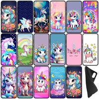 Comics Unicorn Horse Rainbow Cover Phone Case for Xiaomi Redmi Note 10 12 Pro 10A 10C 12C 10X 10S 8T C Flexible Coque