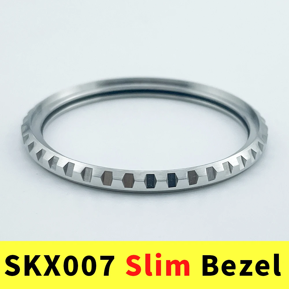 SKX007 SRPD Slim Bezel 316L Stainless Steel Watch Mods for SKX Unidirectional 120 Clicks Thin Bezels [LX Line]