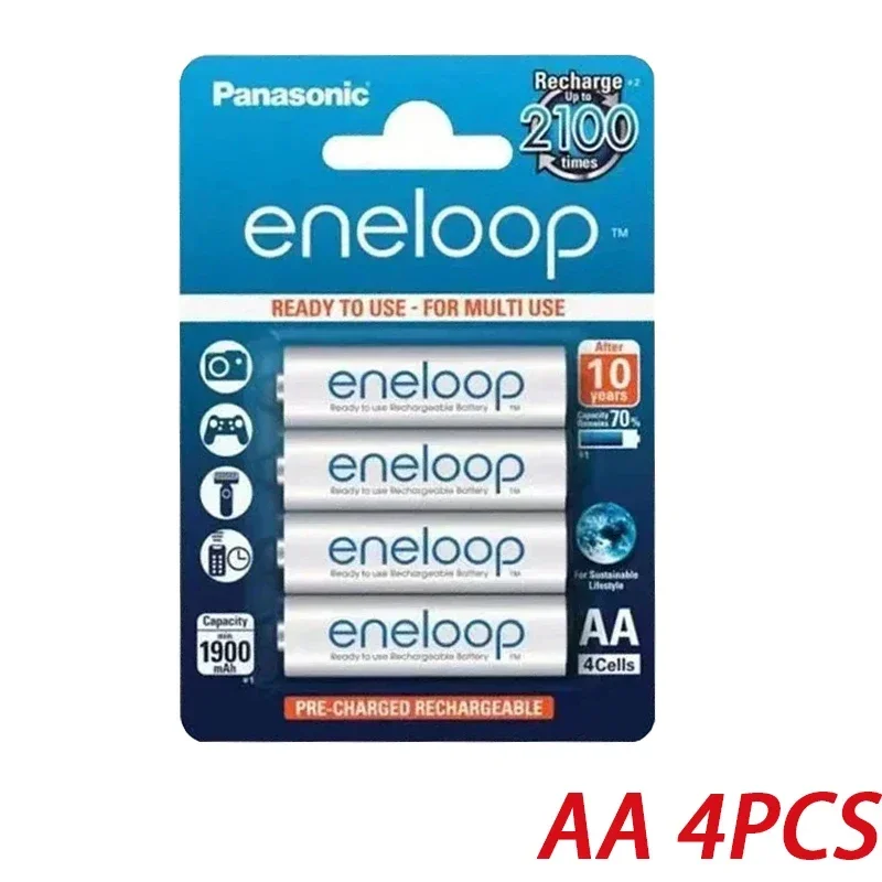 Panasonic Eneloop originele AA AAA oplaadbare batterij 1.2v 1900mAh 800mAh voorgeladen nimh geschikt voor zaklamp camera speelgoed