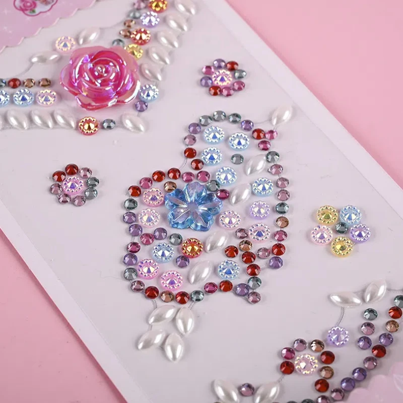

1 Sheet Eye Body Face Gems Jewels Rhinestone Stickers Self Adhesive Crystal Rainbow Makeup Diamonds Face Stick Gems Chroma