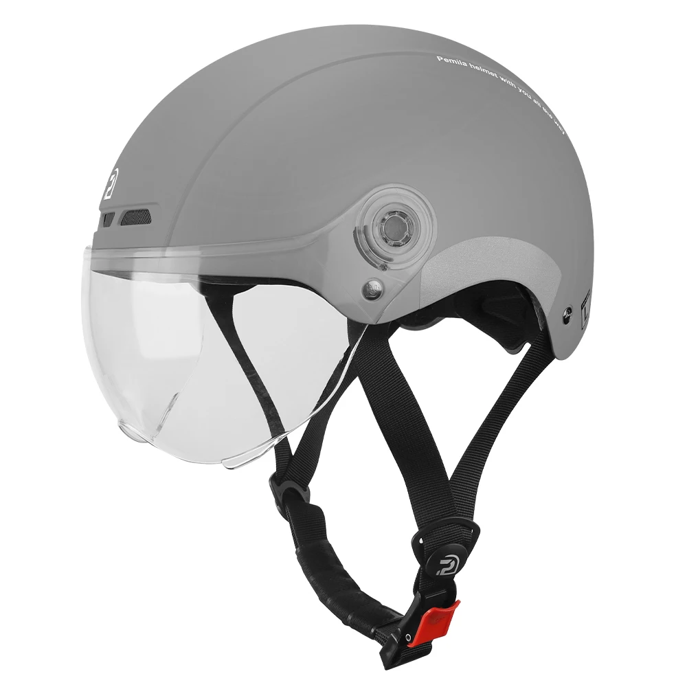 Pemila Fietshelm Met Bril Lens Oorbescherming Reflecterende Sticker Fietshelm Mtb Weg E-Bike Fietshelm Voor Volwassenen