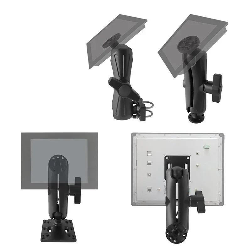 قاعدة مثقاب مستديرة مقاس 2.25 بوصة متوافقة مع أذرع مقبس مزدوج رام مقاس 2.25 بوصة للصناعة/الطيران/الزراعة/الزراعة