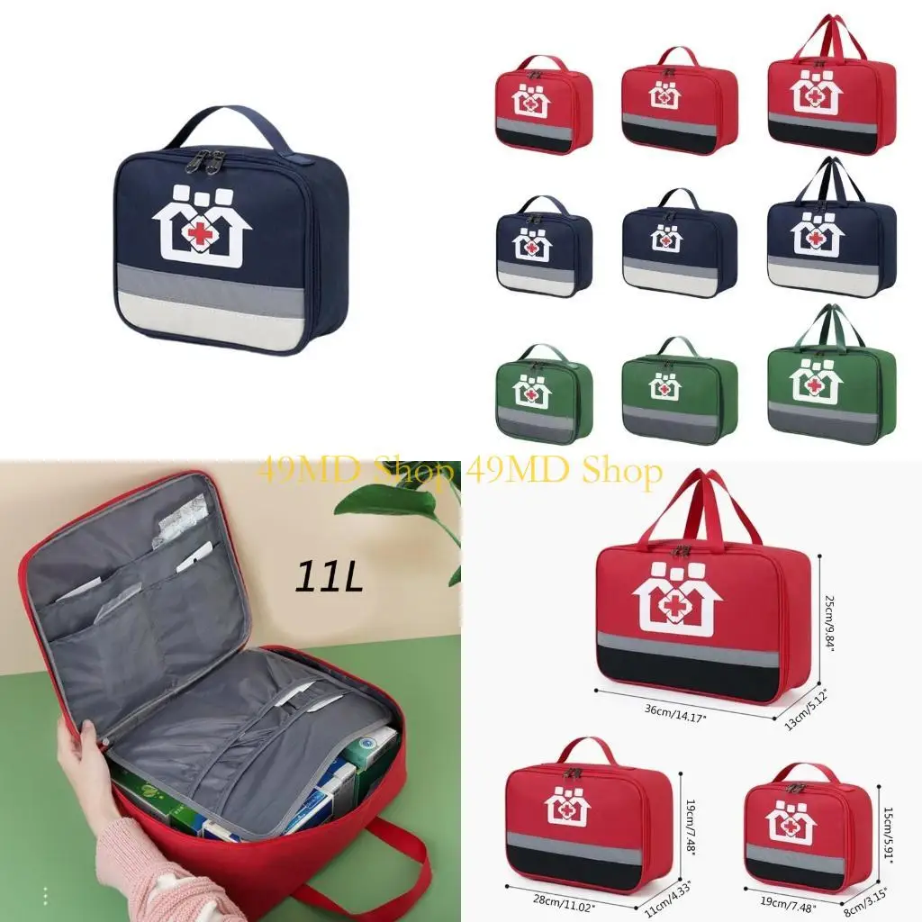 

49MD Large Travel Bottle and Storage Home Medication Bag for Pills Vitamin