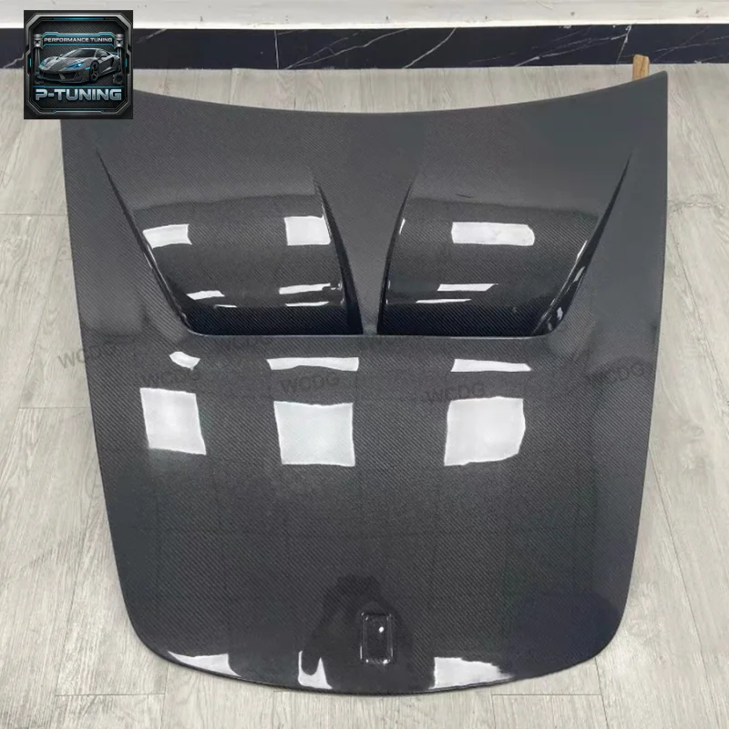 غطاء محرك من ألياف الكربون لـ 2005-2009 فيراري F430 نسخة مسار مطورة غطاء المصد الأمامي غطاء محرك السيارة طقم هيكل السيارة #3
