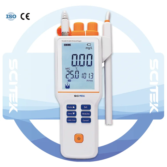 SCITEK Portable Dissolved Oxygen Meter 0.00 to 50.00 Ppm Auto Barometric Pressure Compensation