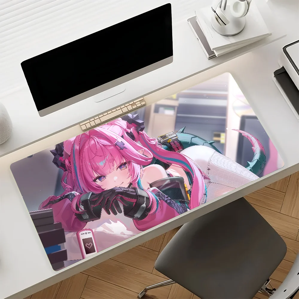Game Arknights Endfield Yvonne Mouse Pad Anti Slip Rubber Edge Locked Thickened Laptop Gaming Desk Mat