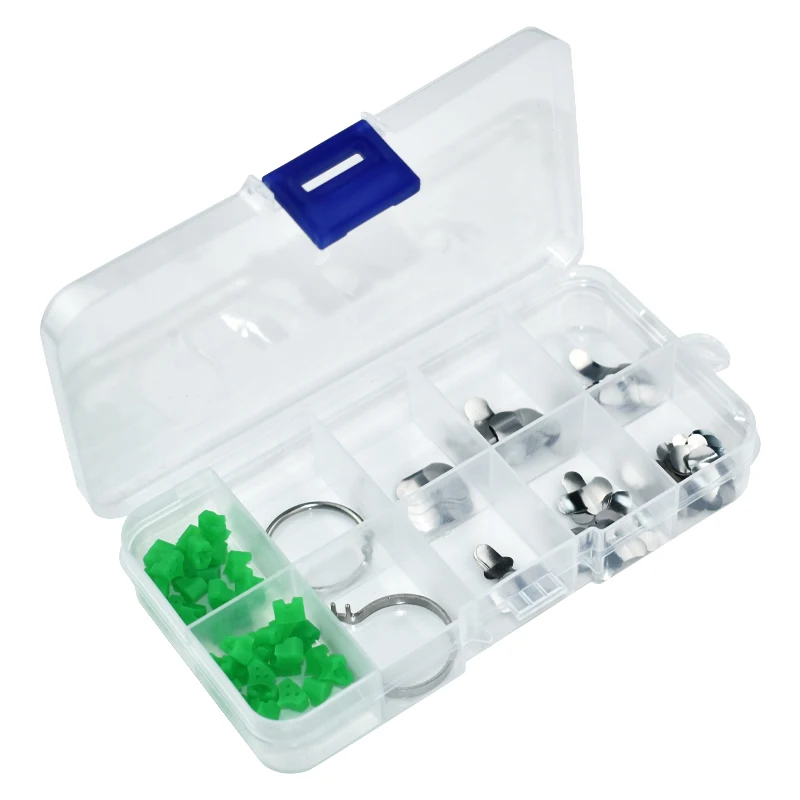 Dental Matrix Sectional Contoured Metal Matrices Matrix Ring With Delta Wedges Filling Metal