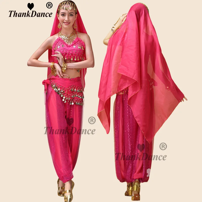Belly Dance Costumes Performance Indian Dance Suit Bollywood Dress Adult Costume for Oriental Dance Sari Indian Arabic Dance