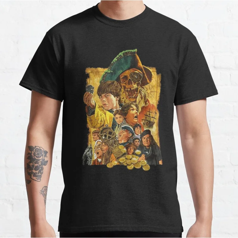 

RARE!! 1985 Vintage Film The Goonies Retro Never Say Die Gift clothing crewneck T-shirt large size Adult Tops S-6xl