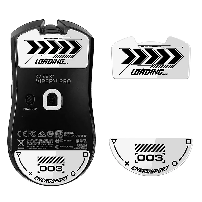 Ножки для мыши, коньки, сверхпрочное безупречное стекло, сверхбыстрая, гладкая, прочная подошва для игровой мыши Razer VIPER V3 V2 PRO
