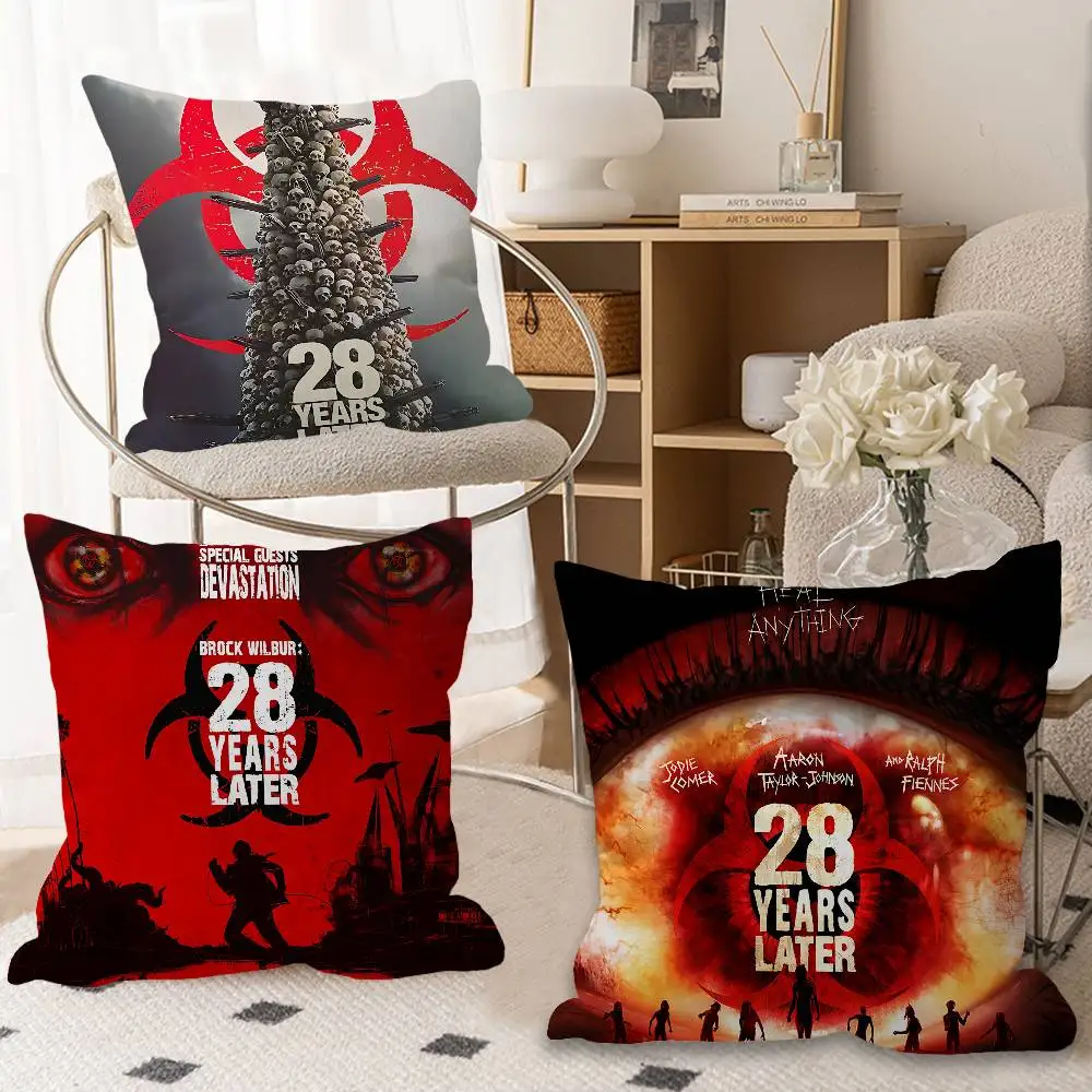 

Movie Trror 28 D-Days L-Later Pillow Covers Cartoon Sofa Decorative Home Double-sided Printing Short Plush Cute Cushion Cover
